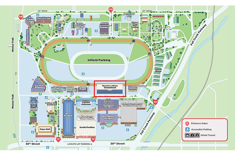 A Map of the 2024 Indiana State Fairgrounds